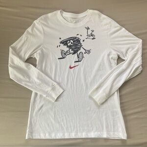 Nike White Long Sleeve Tee